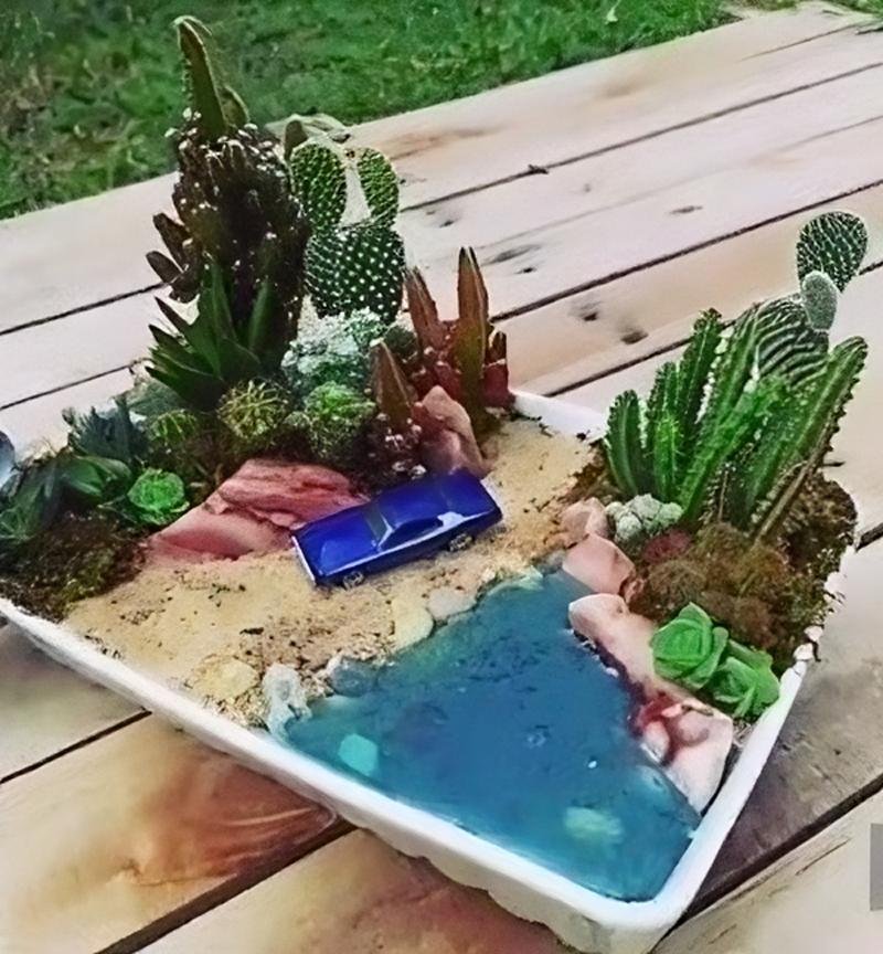 Mini jardines con suculentas