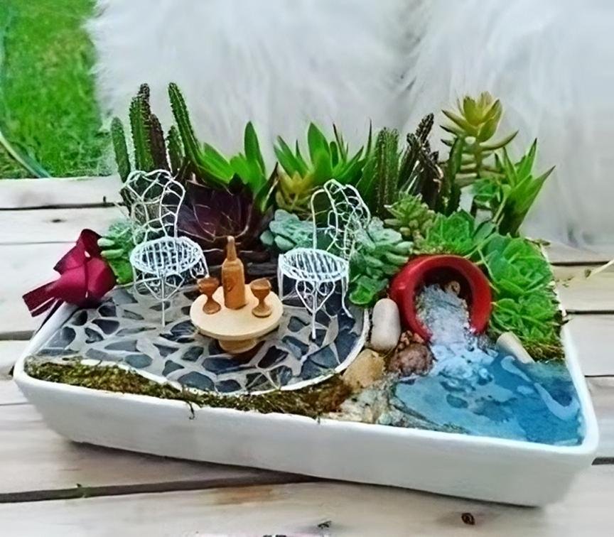 Mini jardines con suculentas
